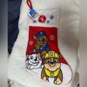 Nickelodeon Red and White Paw Patrol Christmas Stocking